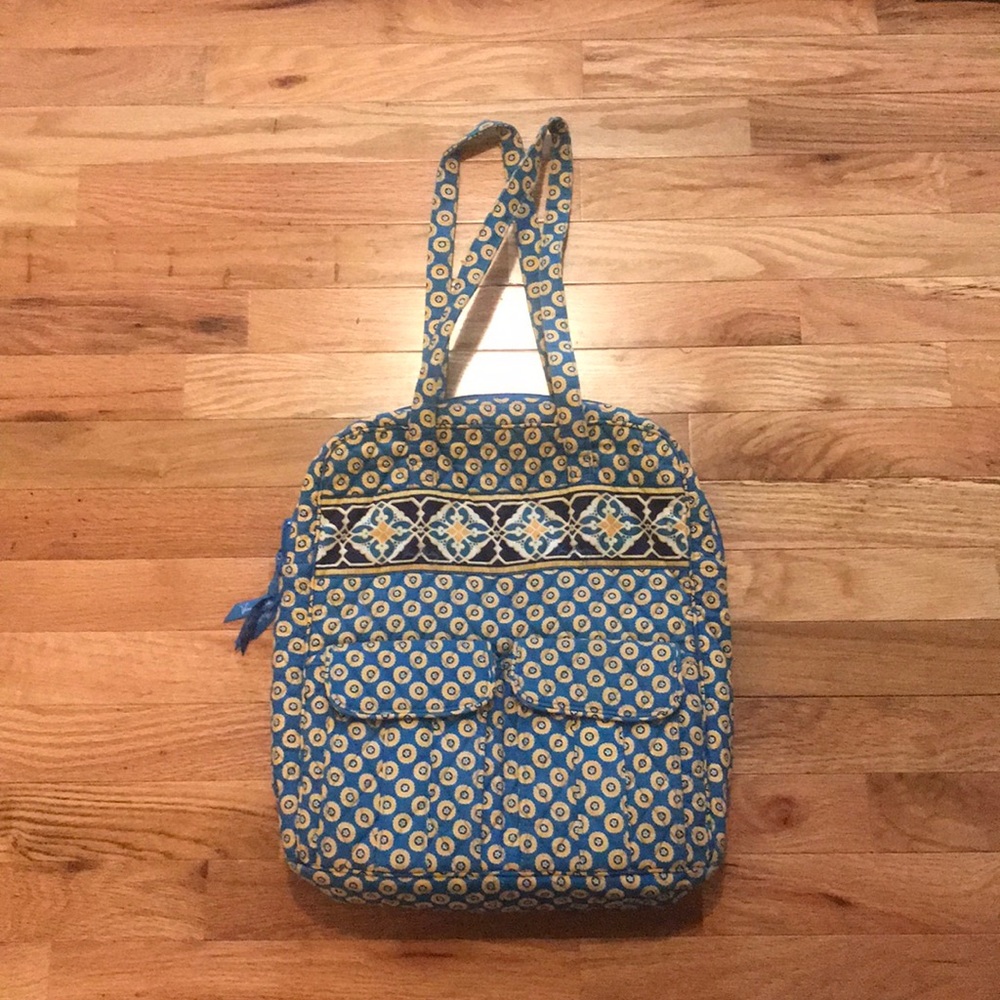 Vera bradley top zip tote